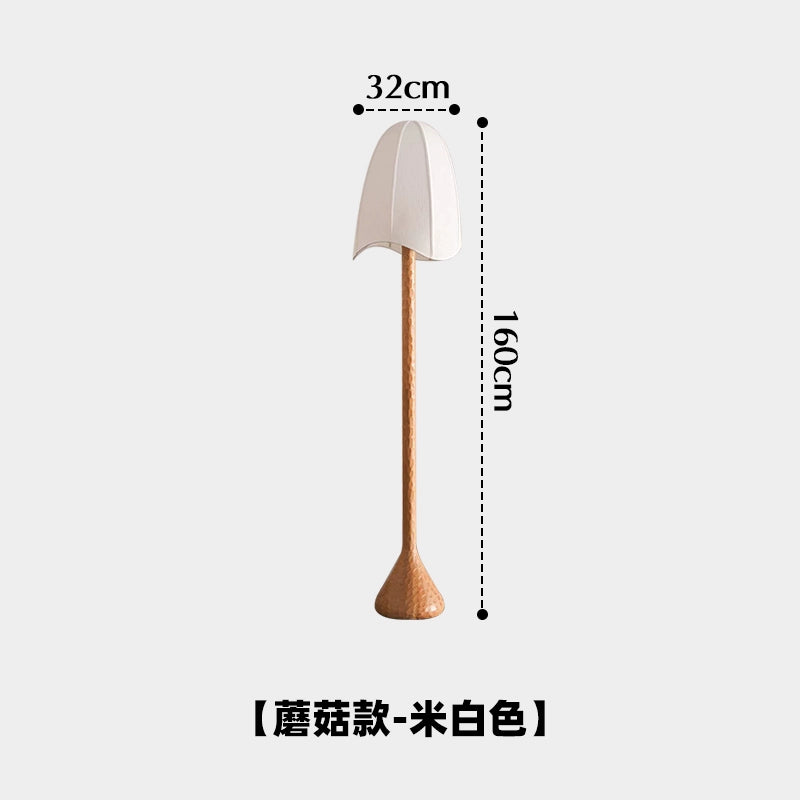 Mittelalterliche Massivholz-Stehlampe Wabi Sandy Wind Designerleuchte Luxus Wohnzimmer Dekorative Lampe Schlafzimmer Hohe Atmosphäre 