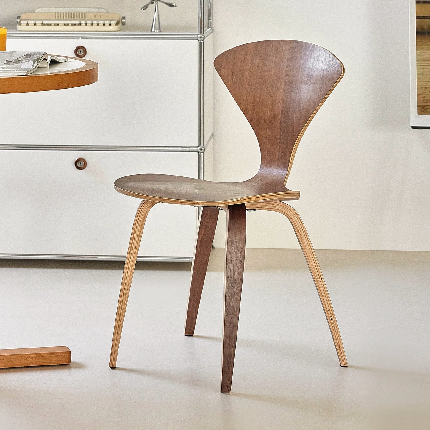 Cherner Stuhl Amerikanischer Retro-Esszimmerstuhl im Industriestil Café Casual Stuhl Massivholz-Rückenlehne Designer 