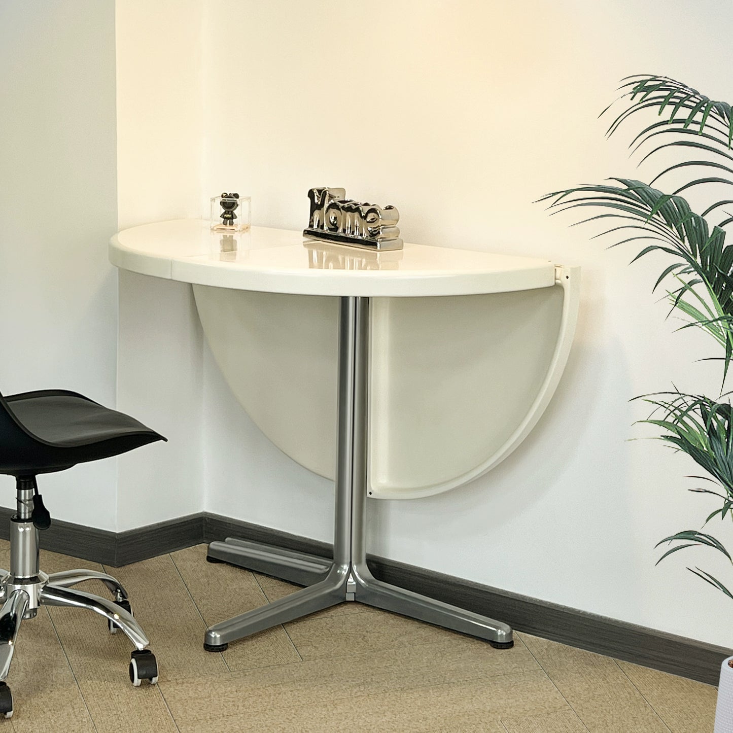 Klappbarer Esstisch, mittelalterlicher Haushalt, kleiner Schreibtisch, nordischer multifunktionaler Vintage-Rundtisch 