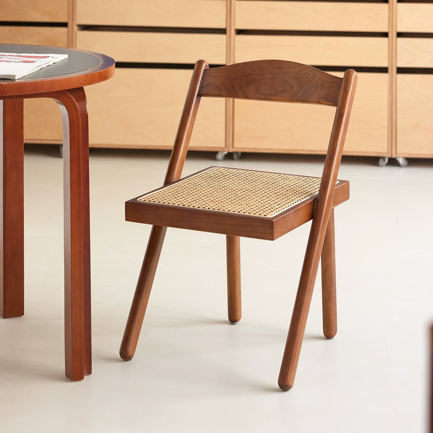 Massivholz Rattan Stuhl Mittelalterlichen Wabi-sabi Wind Stuhl Haushalt Balkon Casual Rückenlehne Tee Stuhl Einfache 