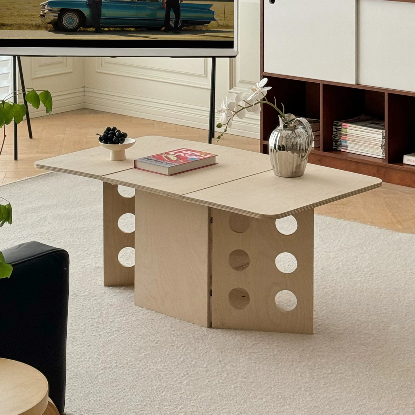 Klappbarer Couchtisch Log Wind Ins Mittelalterlicher Rand Paar Kleine Wohnung Minimalistischer Couchtisch Wohnzimmer Haushalt 