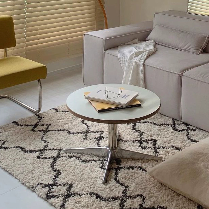 Quadratischer Tisch, niedriger Tisch, Ins-Stil, für Haushalt und Wohnzimmer, minimalistischer quadratischer Couchtisch, kleine Wohnung, mittelalterlicher Sofa-Beistelltisch 