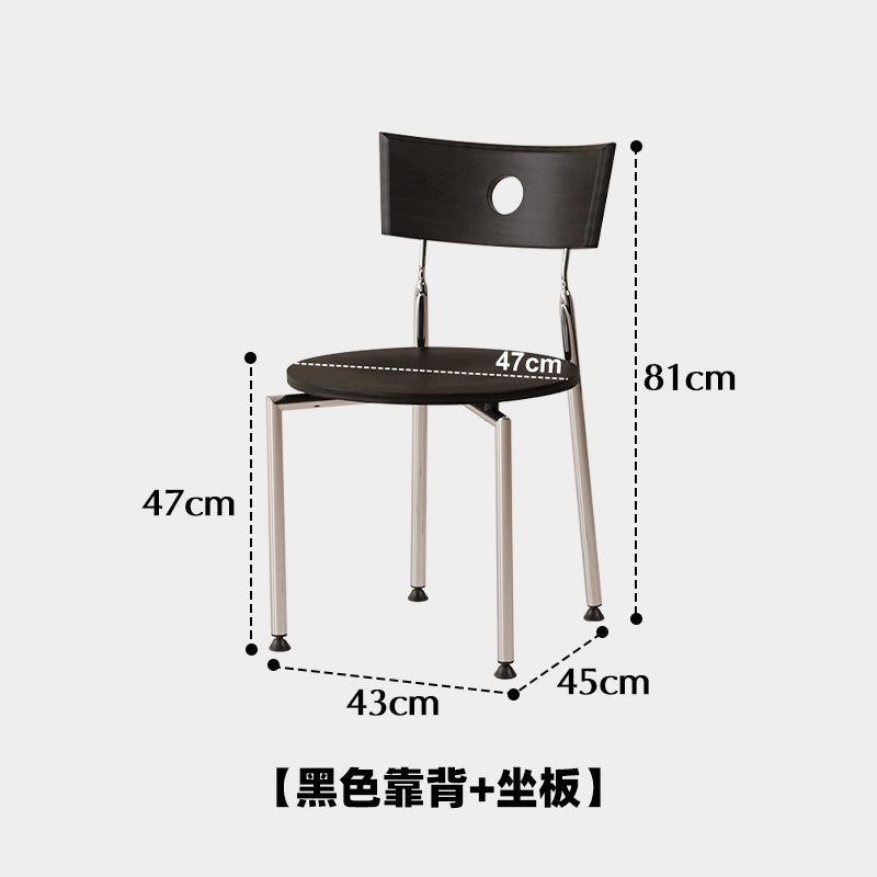 Mittelalterlicher Esszimmerstuhl, dänischer Designerstuhl, Rückenlehne aus massivem Holz, Buchschreibtischstuhl, Haushaltsstuhl für kleine Wohnungen, Freizeitstuhl 
