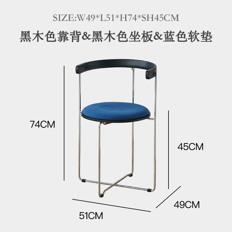 Retro Klappstuhl Esszimmerstuhl Kleine Wohnung Haushalt Massivholzstuhl Freizeit Rückenlehne Stuhl Einfaches Design 