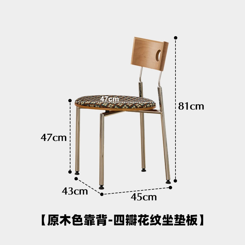 Mittelalterlicher Esszimmerstuhl, dänischer Designerstuhl, Rückenlehne aus massivem Holz, Buchschreibtischstuhl, Haushaltsstuhl für kleine Wohnungen, Freizeitstuhl 