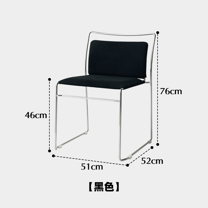 Italienischer minimalistischer Esszimmerstuhl, kreativer Designerstuhl, leichter Luxus-High-End-Stuhl mit Rückenlehne aus Schmiedeeisen, weiche Tasche 