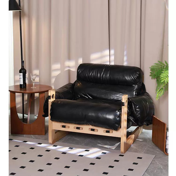 Einzelsofastuhl High-End-Freizeitliege Wohnzimmer Home Mittelalterlicher Designer Lazy Single Chair 