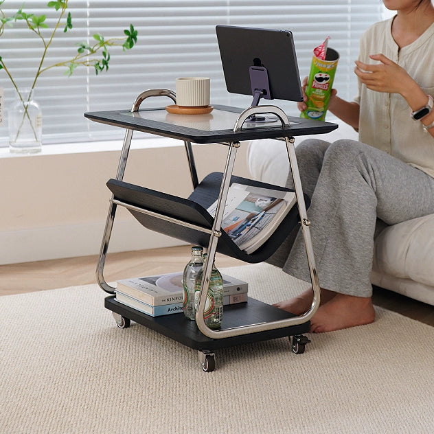 Massivholzwagen Kleine Seite Paar Nordic Kreative Bewegliche Kleine Kaffee Tisch Mittelalterlichen Ins Wind Sofa Ecke Paar 