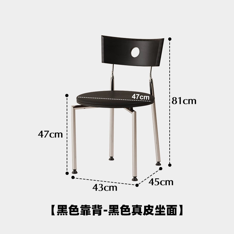 Mittelalterlicher Esszimmerstuhl, dänischer Designerstuhl, Rückenlehne aus massivem Holz, Buchschreibtischstuhl, Haushaltsstuhl für kleine Wohnungen, Freizeitstuhl 