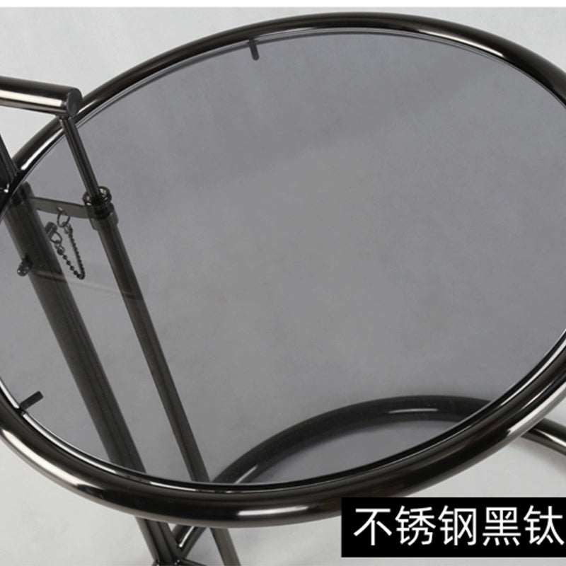 Sofa seite mehrere Internet prominente ins mittelalterlichen kaffee tisch minimalistischen edelstahl transparent glas hebe kaffee tisch 