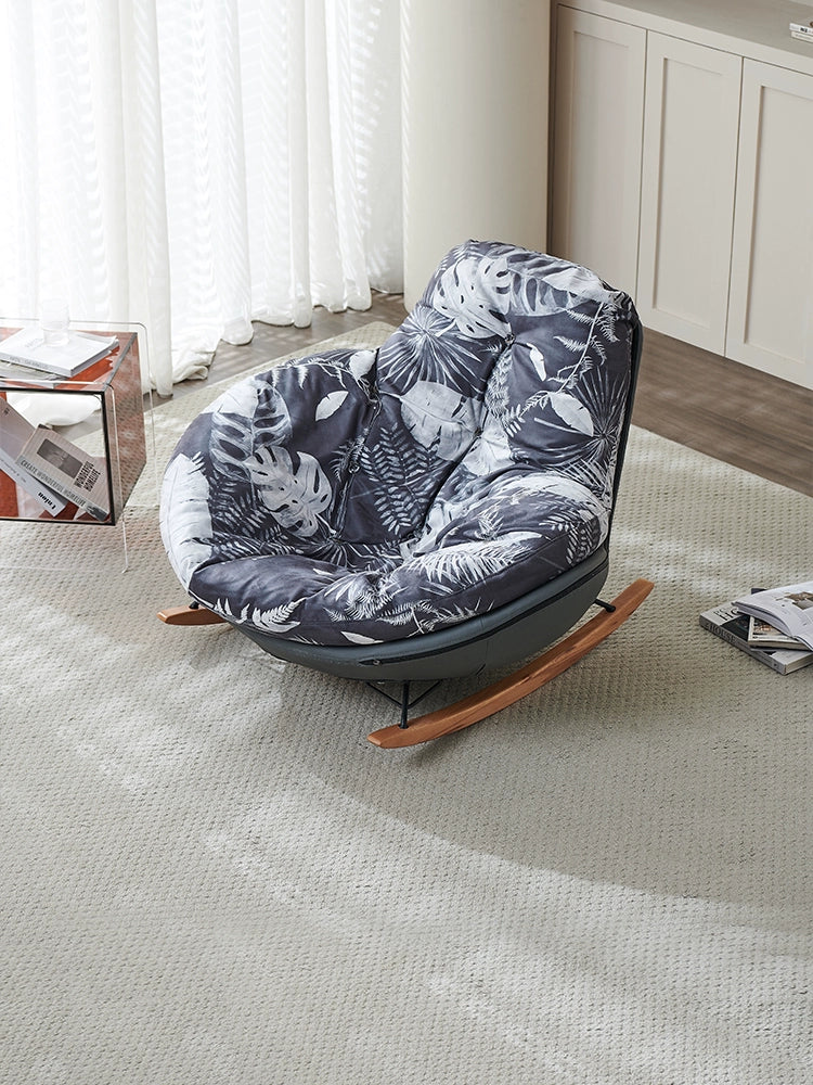 Modern Creative Home Rocking Chair Living Room Balcony Lazy Leisure Chair Internet Celebrity Rocking Chair Single Sofa Can Sleep and Lie Down