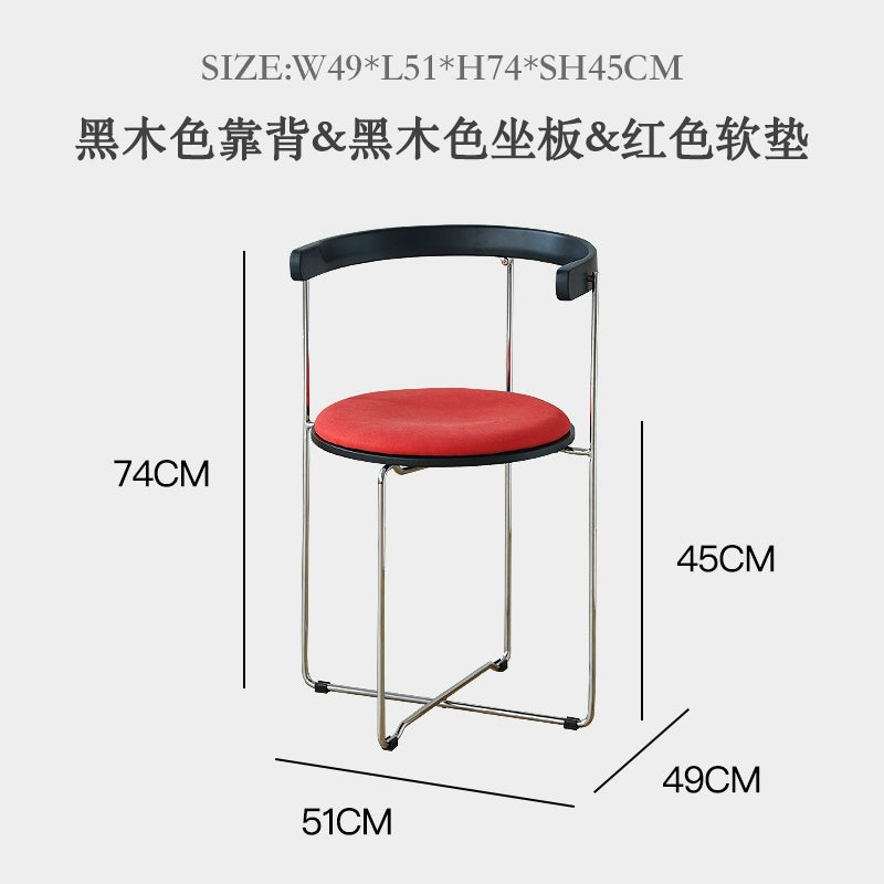 Retro Klappstuhl Esszimmerstuhl Kleine Wohnung Haushalt Massivholzstuhl Freizeit Rückenlehne Stuhl Einfaches Design 