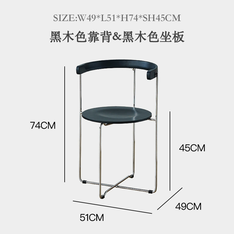 Retro Klappstuhl Esszimmerstuhl Kleine Wohnung Haushalt Massivholzstuhl Freizeit Rückenlehne Stuhl Einfaches Design 