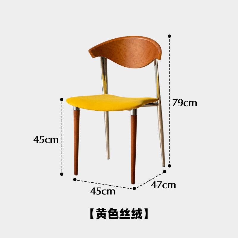 Mittelalterlicher Esszimmerstuhl, weiche Tasche, Esstischstuhl, leichter Luxus, hoher Sinn, Ins Popularback-Stuhl, Designer-Creme-Stil 