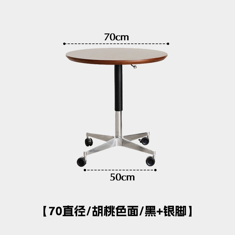 Heben retro kaffee tisch einfache kleine wohnung kaffee tisch kleine runde tisch abnehmbare büro computer tisch 