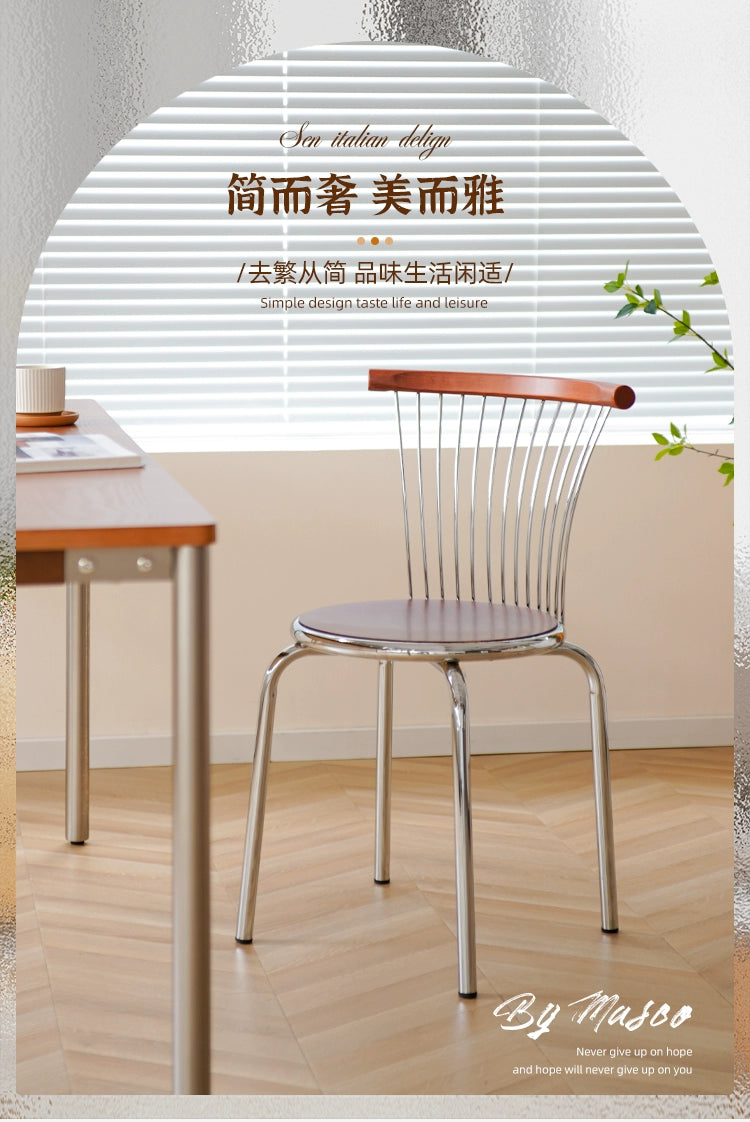 Retro Esszimmerstuhl Massivholz Nordischer Industriestil Rückenlehnenstuhl Ins Designer Café Verhandlungsstuhl 