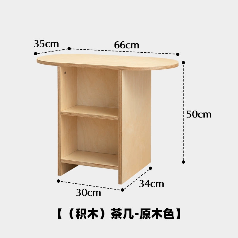 Massivholz kleiner Seitenschrank Retro Sofa Beistelltisch Ozeanbrett kleine Wohnung Couchtisch Haushaltsaufbewahrung Nachttisch