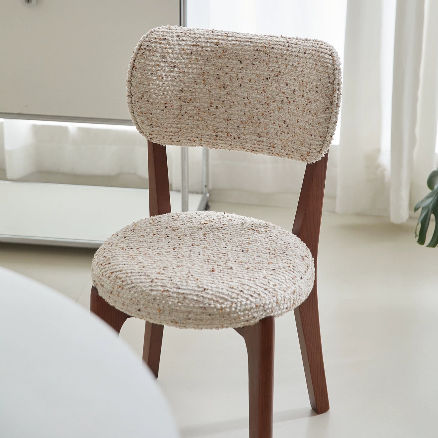 Creme wind stuhl haushalt massivholz retro esszimmer stuhl weiche tasche Ins Popularleisure rückenlehne dressing stuhl kreative 