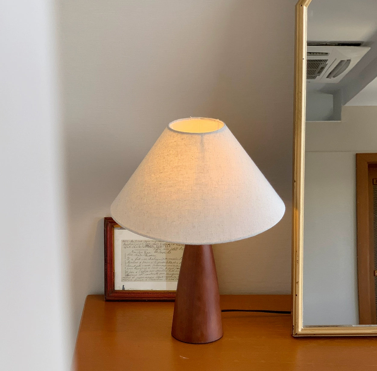 Retro schreibtisch lampe massivholz schlafzimmer nacht lampe vintage B &amp; B wabi sandy wind umgebungs licht einfache ins 