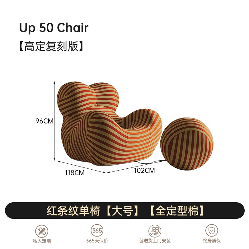 Home Furnishing Mother's Arms Designer Single Leisure Sofa Single Chair Living Room Internet Celebrity Bubble Hydrangea Chair