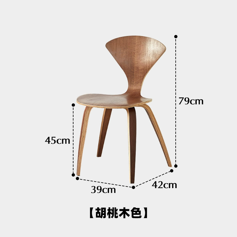 Cherner Stuhl Amerikanischer Retro-Esszimmerstuhl im Industriestil Café Casual Stuhl Massivholz-Rückenlehne Designer 