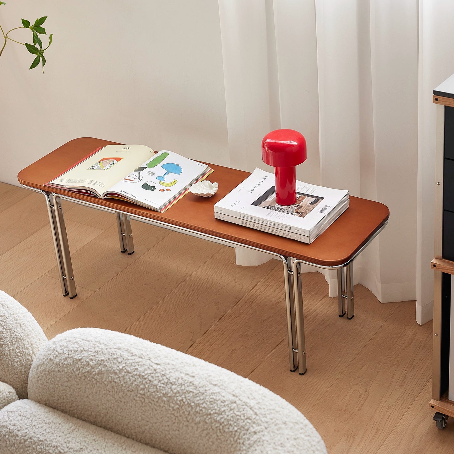 Mittelalterliche Massivholzbank, einfacher, leichter, luxuriöser High-End-Nachttischhocker, Schuhwechselhocker für Zuhause, kreativ