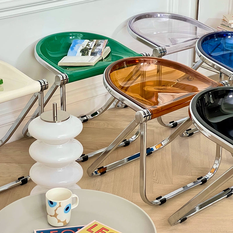 Kreative Acryl Transparent Klappstuhl Ins Wind Cafe Moderne Minimalistischen Outdoor Metall Stuhl 