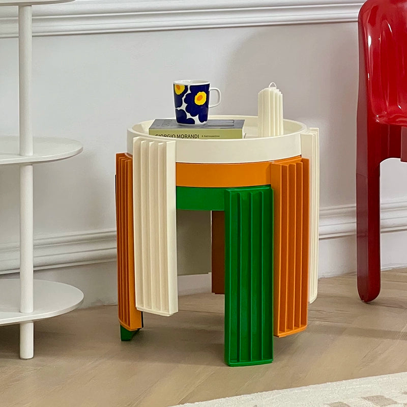 Mittelalterlicher kreativer Couchtisch aus Kunststoff, Ins-Kombinations-Couchtisch, für den Haushalt, Wohnzimmer, niedriger Tisch, Sofa, Beistelltisch 