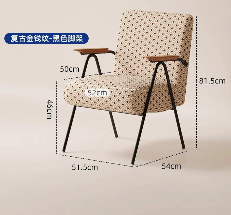 Nordic Retro Sofa Stuhl Medieval Einzigen Liege Balkon Wohnzimmer Ins PopularLeisure Stuhl Cafe 