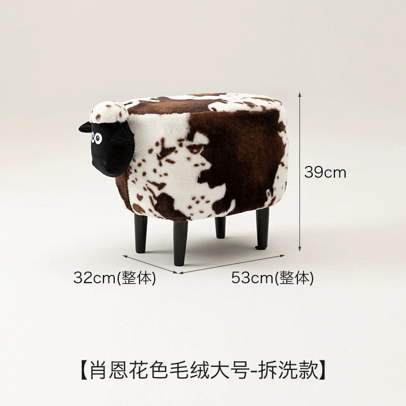 Lamb Sean Niedriger Hocker Kann Verstaut Werden Bank Haushalt Kinder Schuhwechsel Tierhocker Kreativer Kleiner Stuhl 