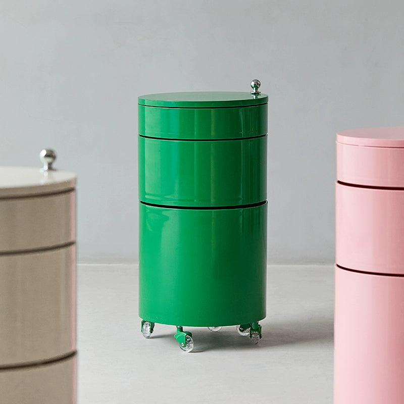 Drehbarer Lagerschrank Beistelltisch Beweglicher Nachttisch Dänischer Designer-Ess-Beistellschrank Mehrschichtiger Spind 