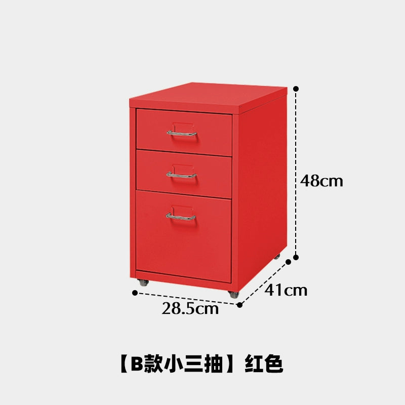 Mobiler Lagerschrank Cremefarbener Wind einfacher Truhenschrank aus Schmiedeeisen Home Schlafzimmer Nachttisch Dopamin kreativ 