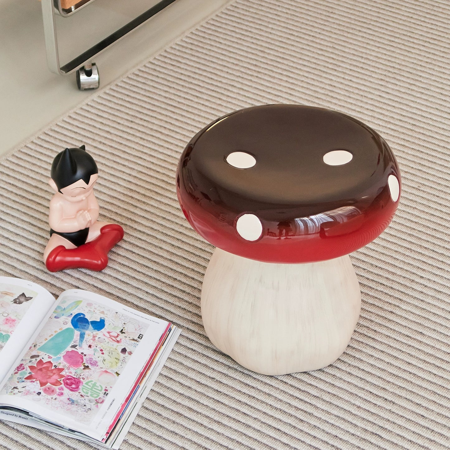 Pilzhocker, kreativer, süßer kleiner Hocker, Wohnzimmer, Zuhause, Schuhwechselhocker, Kinder, Ins Popularlow Hocker, Designer 