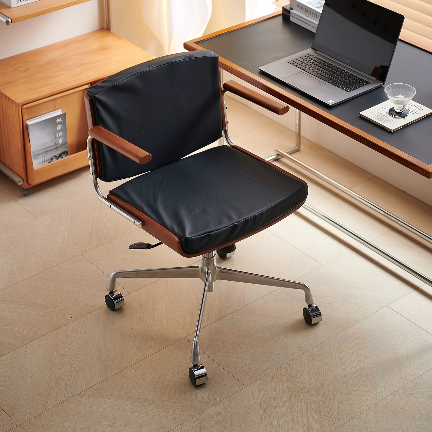 Hebe Computer Bürostuhl Beweglicher Lernschreibtischstuhl Sitzender bequemer Freizeitsitz Licht Luxus 