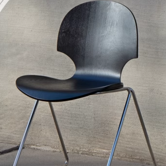 Mittelalterlicher Esszimmerstuhl, Designer-Ginkgo-Stuhl, Massivholz, nordischer Ins-Stil, minimalistischer Stuhl mit Rückenlehne, Kreativität 