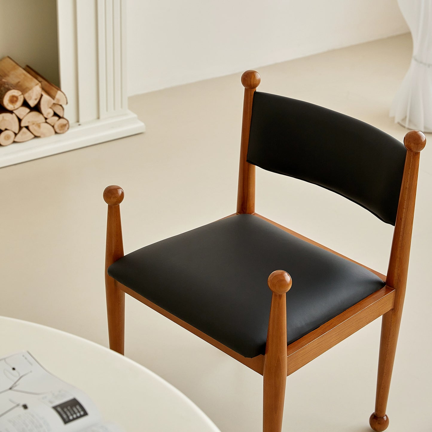 Nordic retro esszimmer stuhl massivholz designer stuhl vintage bett und frühstück cafe stuhl ins licht luxus