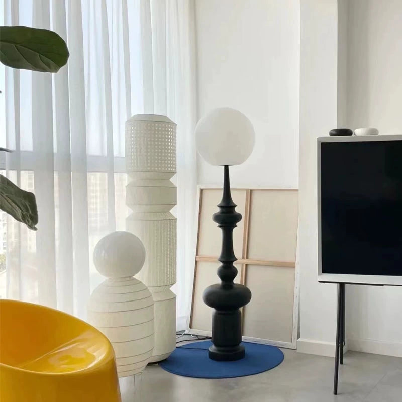 Römische Säulenstehlampe Italienische Designer-Schreibtischlampe Retro-Wohnzimmer-Dekorlampe Fotografie-Requisiten 