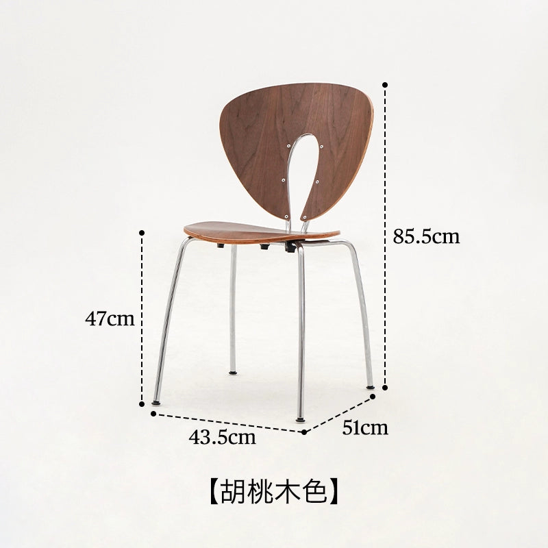 Mittelalterlicher Esszimmerstuhl Nordischer Designerstuhl Moderner Stuhl mit einfacher Rückenlehne Freizeit-Verhandlungsstuhl aus Massivholz 