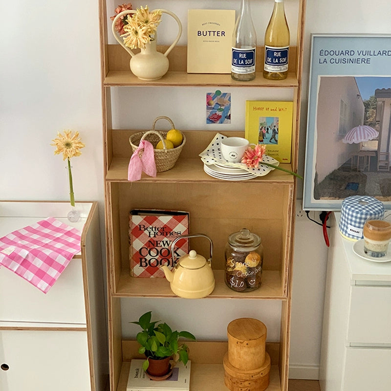 Boden-bis-Decke-Regal aus massivem Holz, mittelalterliches Wandregal, koreanisches Ins-Stil, Zeitschriften-Bücherregal, Marine-Brett 