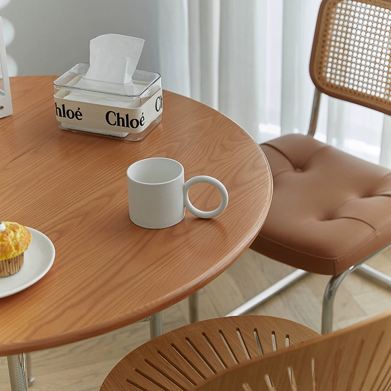 Retro Massivholz Esstisch Haushalt Kleine Wohnung Esstisch Nordischen Stil Runder Tisch Japanischen Einfache 