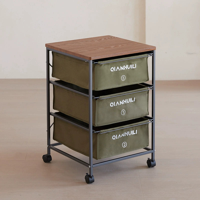 Industrial Style Drawer Type Storage Cabinet Mobile Medieval Shelf Under Table Storage Cabinet Japanese Trolley