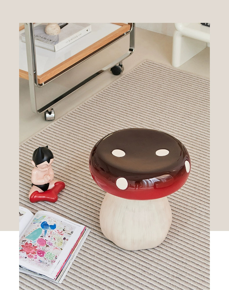Pilzhocker, kreativer, süßer kleiner Hocker, Wohnzimmer, Zuhause, Schuhwechselhocker, Kinder, Ins Popularlow Hocker, Designer 