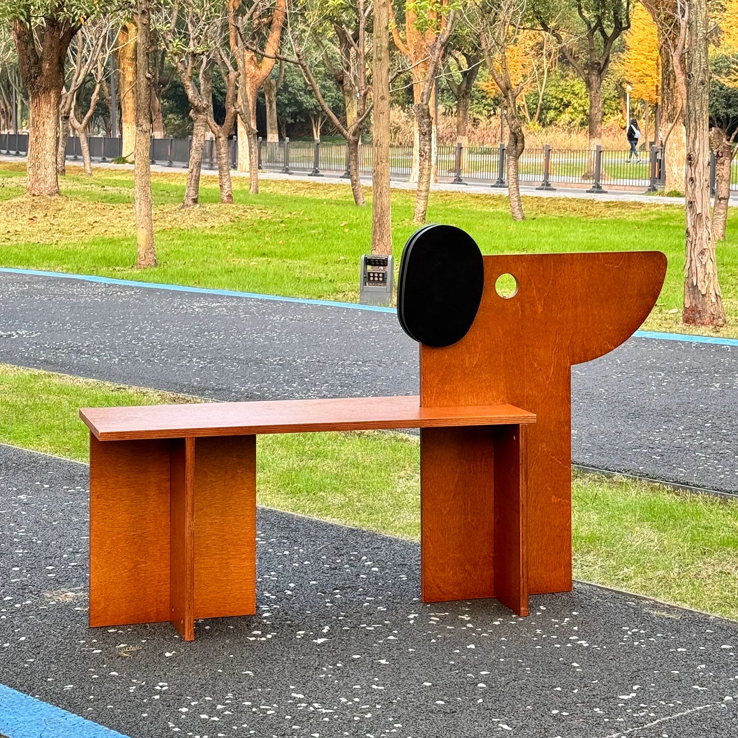 Puppy Bench Kreativer Doppelstuhl Massivholz Mittelalterlicher Nachttischhocker Kunststudio Schuhwechselhocker Freizeit 