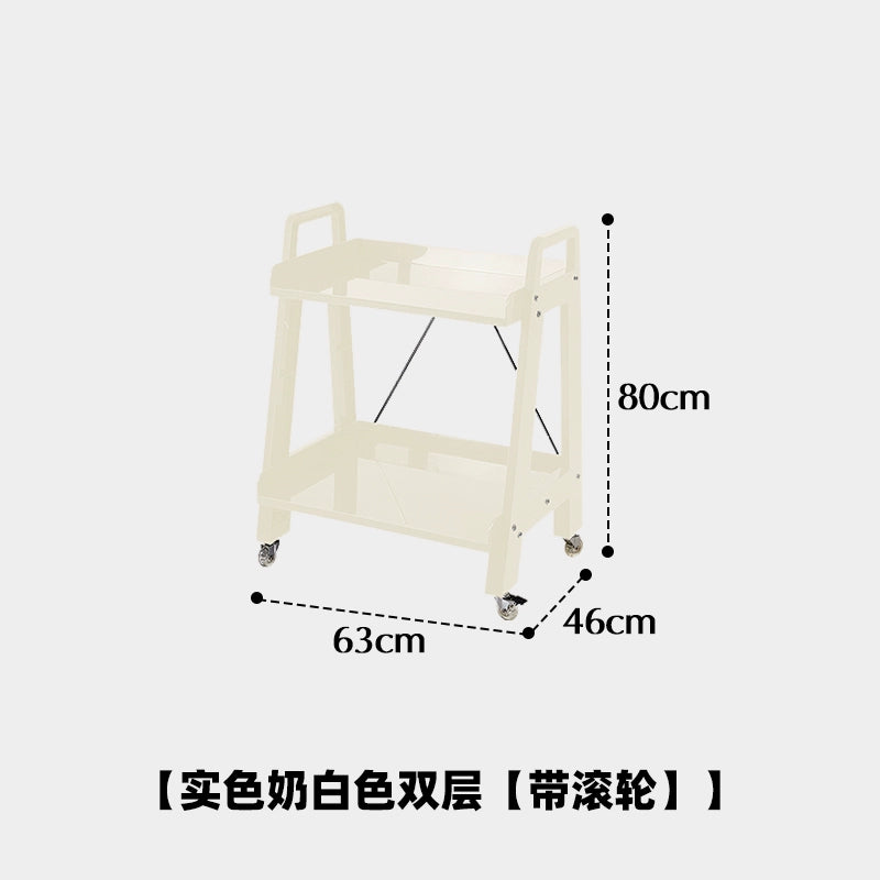 Mehrschichtiger Aufbewahrungsrand, Eckablage, herausnehmbarer Aufbewahrungskorb, nordischer Stil, Ins Popularins, transparenter Trolley 