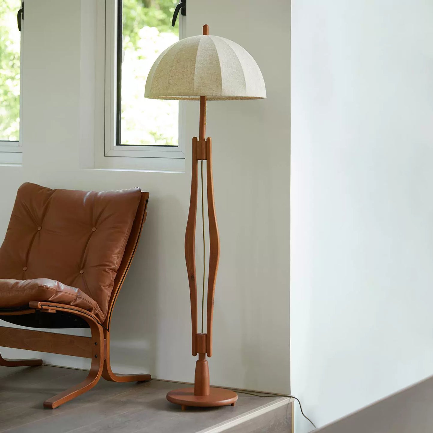 Dekorative Stehlampe mittelalterliche Massivholz-Ambiente-Lampe japanischer Wabi-Sabi-Wind kreative Kunst vertikale Lampe Wohnzimmer 