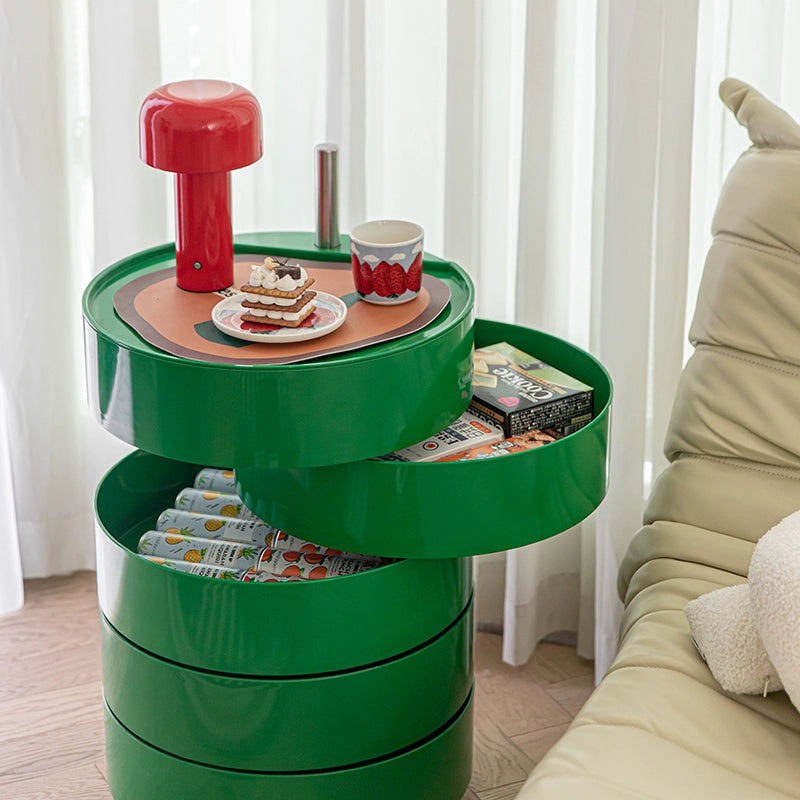 Beweglicher Lagerschrank, drehbarer Schließfach, Nachttisch, leichtes Luxus-Schlichtes, modernes Internet-Promi-Ins 