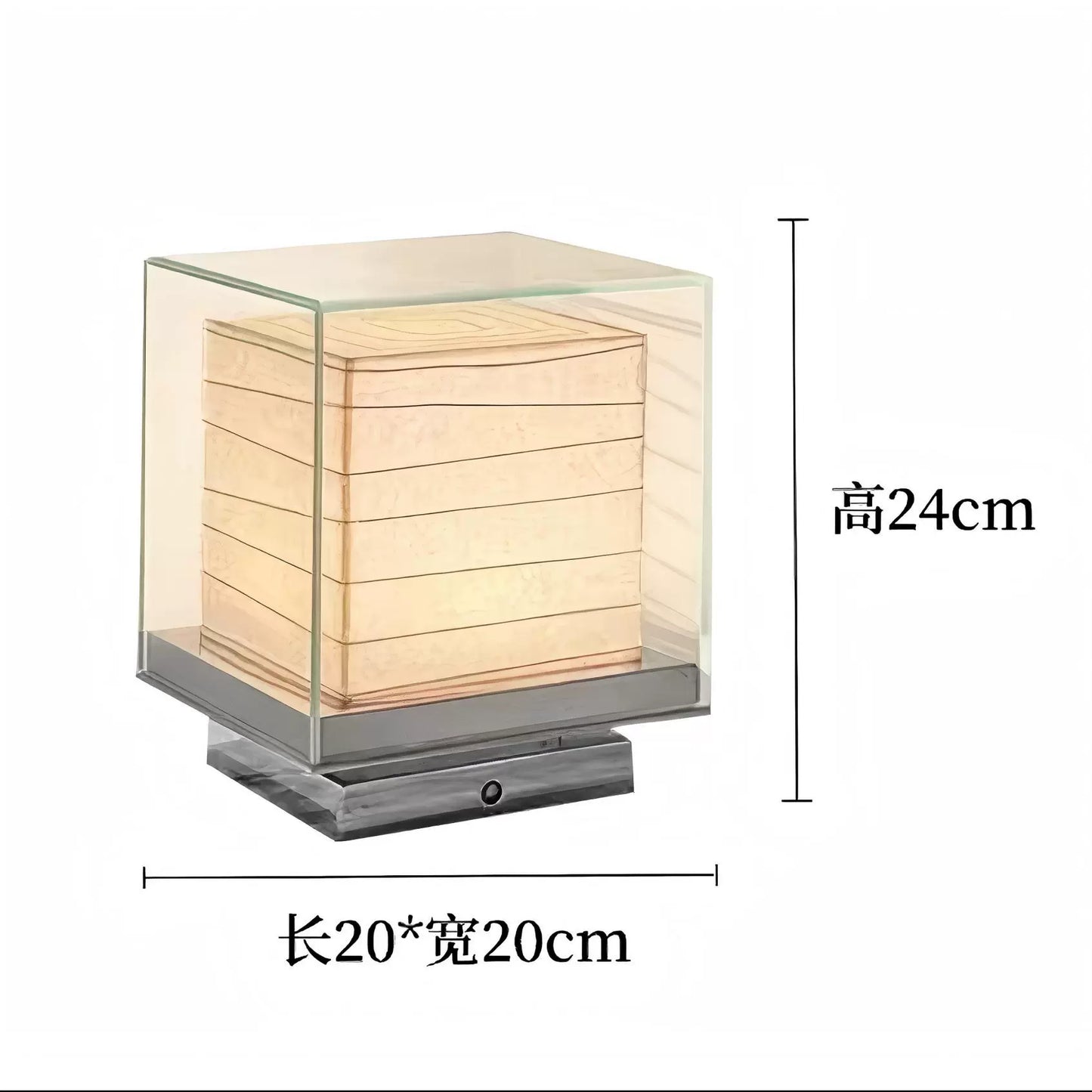 Mittelalterliche Nachttischlampe Designer Square Reispapier Schreibtischlampe Schlafzimmer Hotel Modell Zimmer Umgebungslicht Kreativ