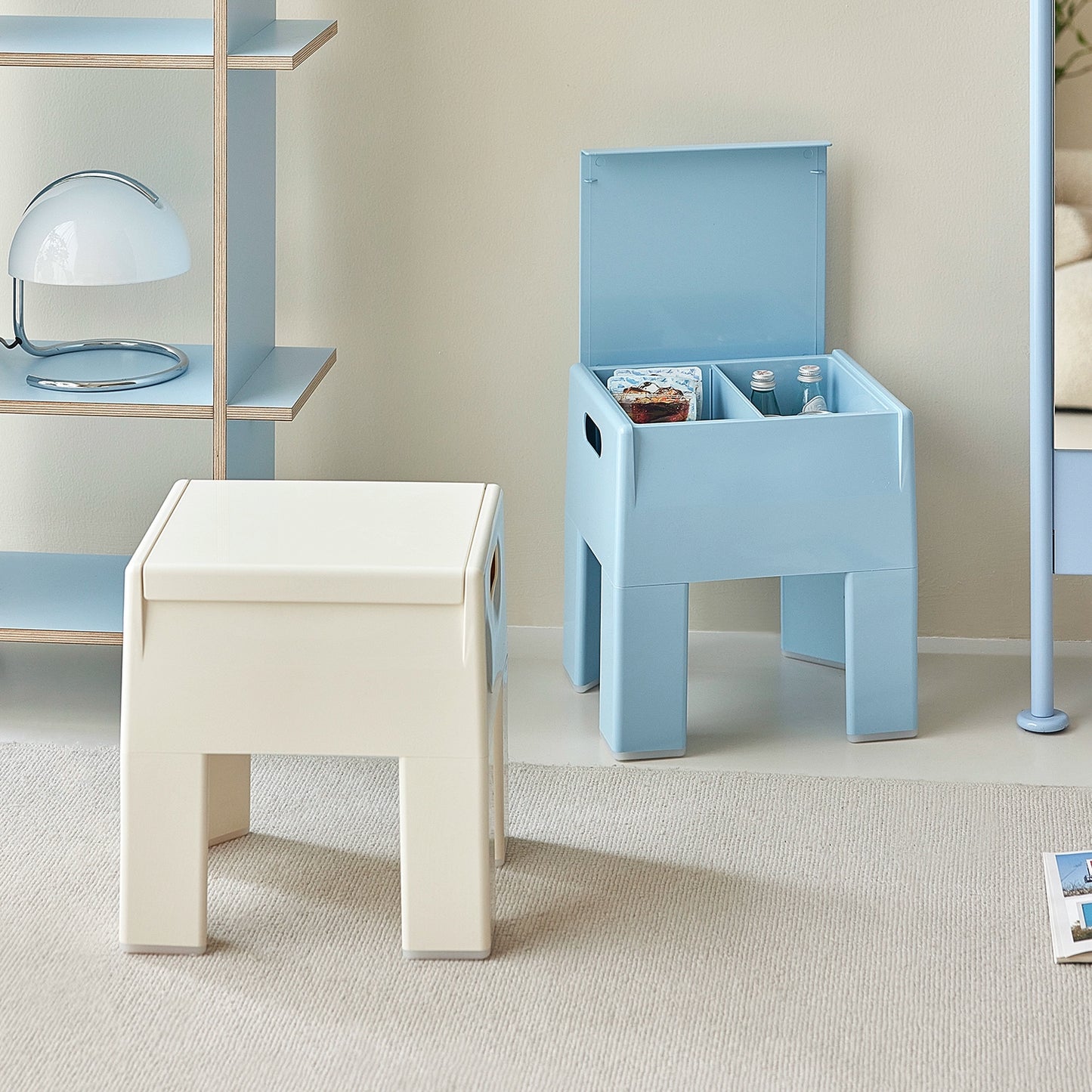 Hocker mit Stauraum, für den Eingangsbereich, Schuhwechselhocker, mittelalterliche Ins Popular, kreativer niedriger Hocker, Ins Popularins 