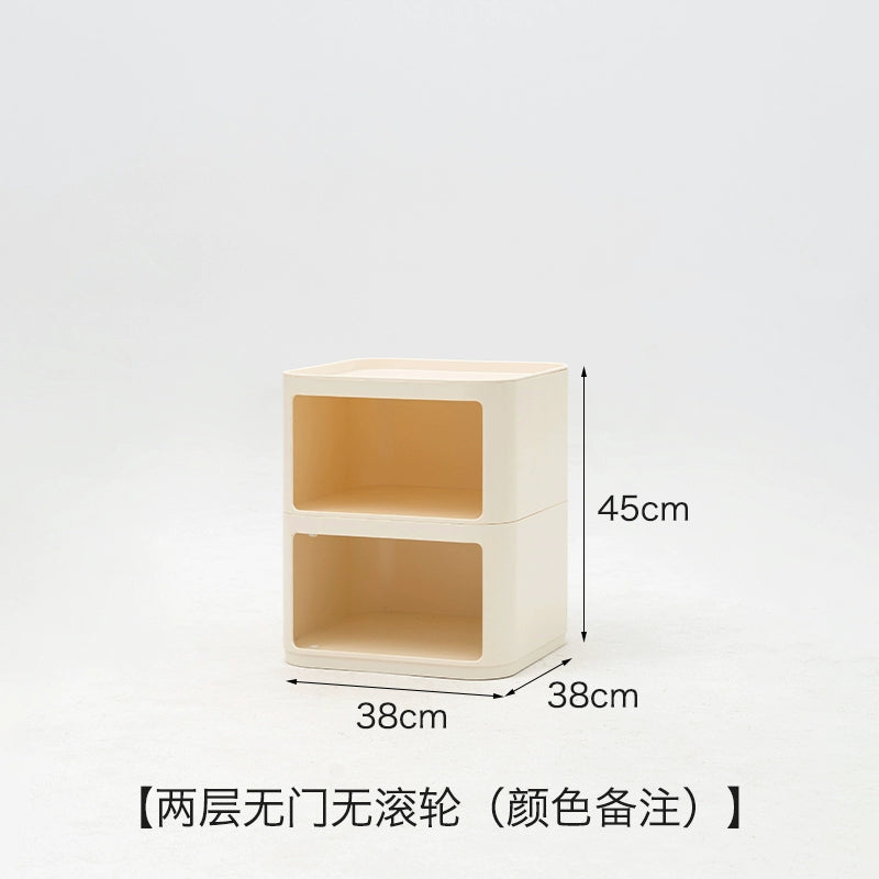 Beweglicher Nachttisch Einfacher mittelalterlicher Lagerschrank Ins Popularins Windregal Kleine Wohnung Seitenschrank 