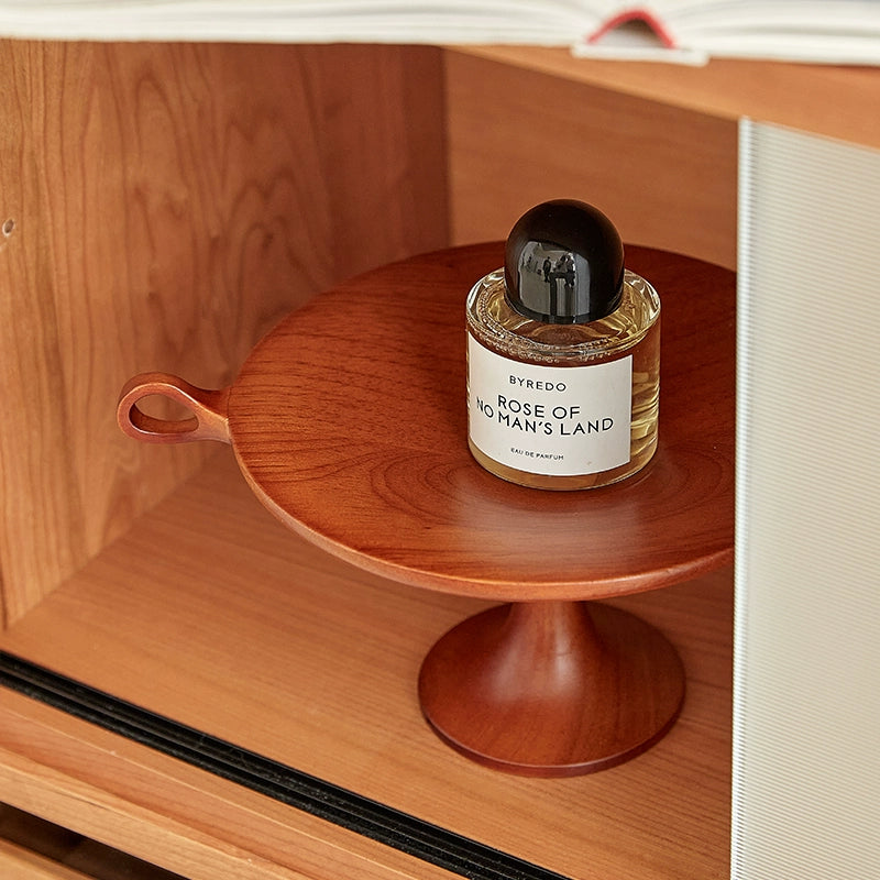 Mittelalterliches Tablett aus Massivholz in Wabi-Sabi-Windtablett, Aufbewahrungsornament, Schreibtischregal, Fotografie-Requisiten 